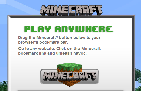 Spela Minecraft på vilken hemsida som helst.