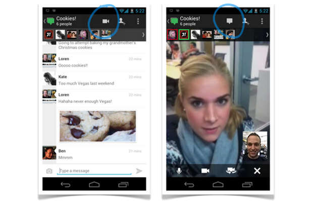 Appen för Google+ får stöd för Hangouts